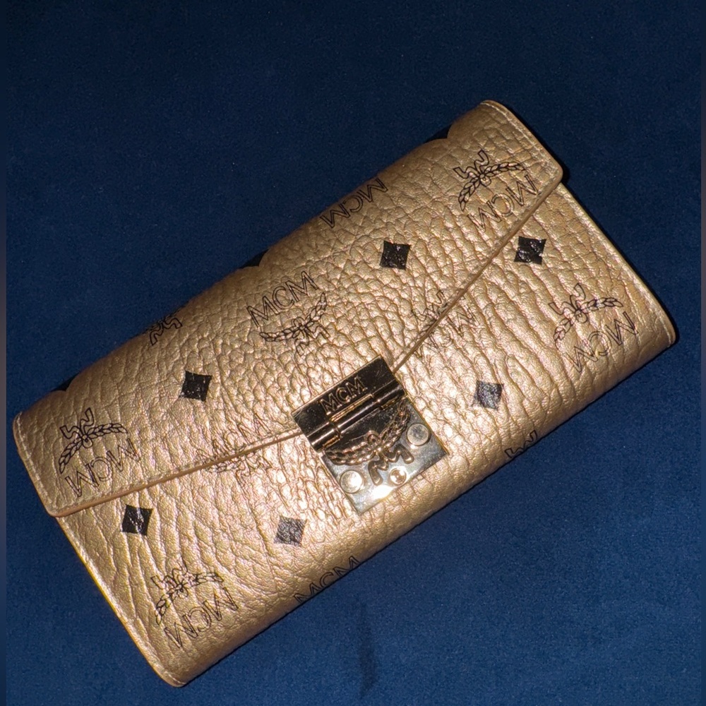 MCM Crossbody Wallet Bag (GOLD) (NEW)